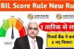 CIBIL Score Rule: सिबिल स्कोर को लेकर रिजर्व बैंक ने बनाए 5 नए नियम, 1 तारीख से लागू