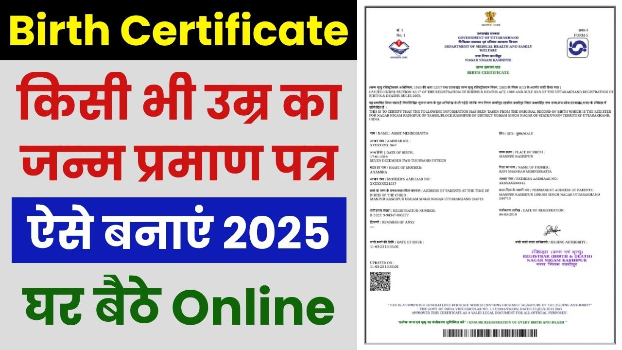 Birth Certificate Online Apply